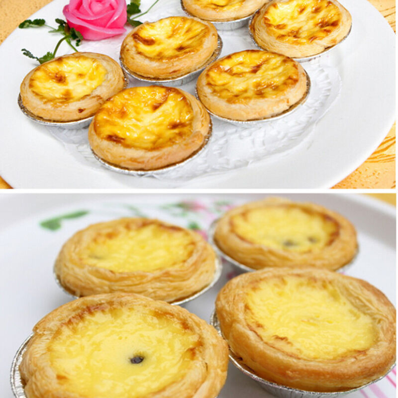 50Pcs Disposable Aluminum Foil Cup Muffin Cupcake Round Bake Tins Molds Ca.l8