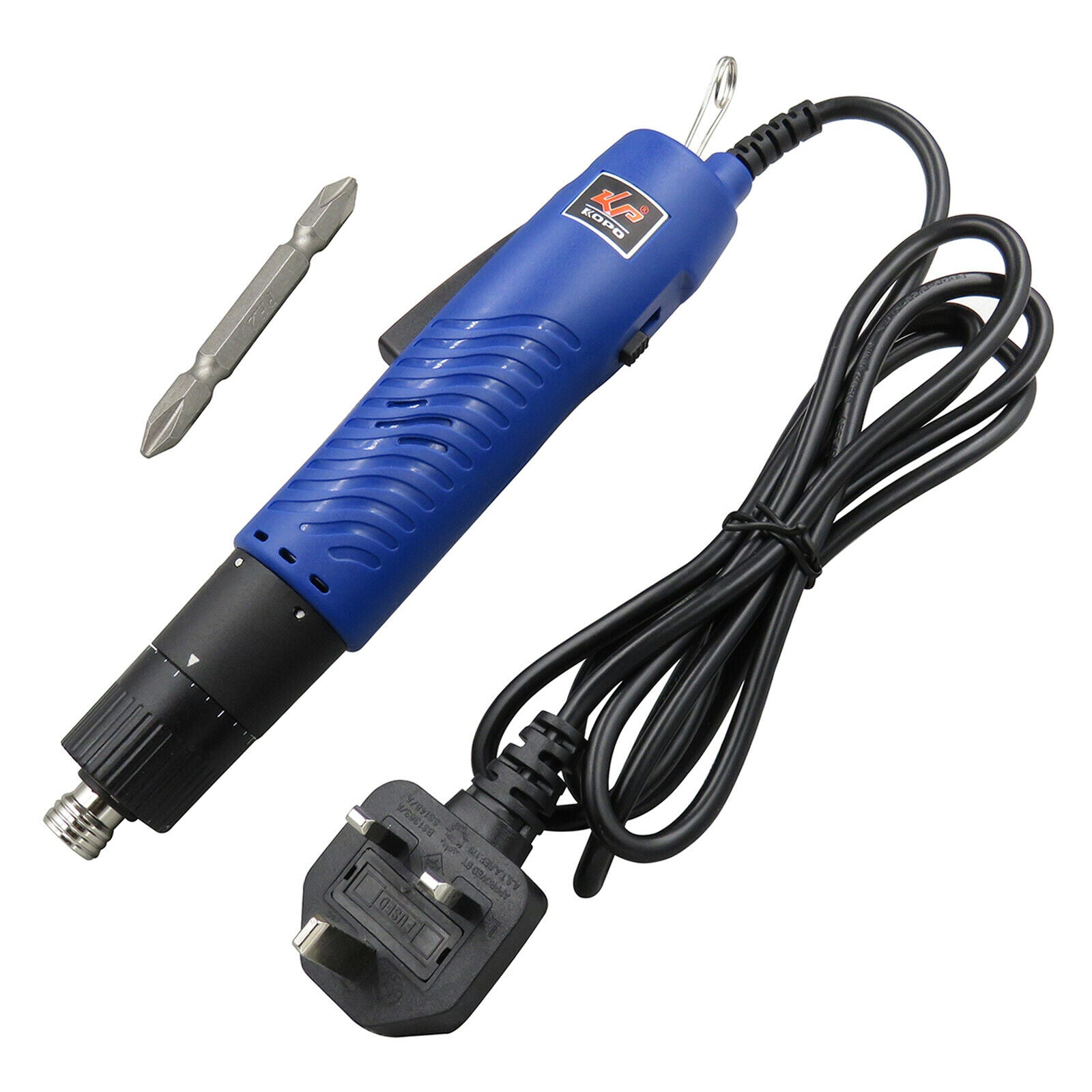 6.35mm 1/4 inch Electric Screwdriver UK Plug Adjustable Torque Speed 900rpm