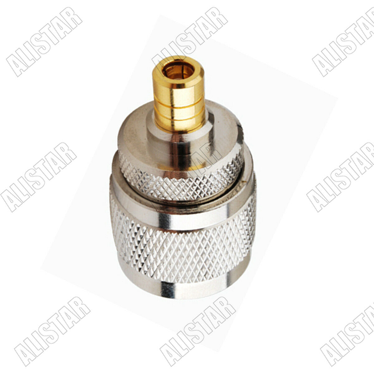 10x SMB Female Jack to N Type Male Straight Coaxial Connector Adapter New Nickel