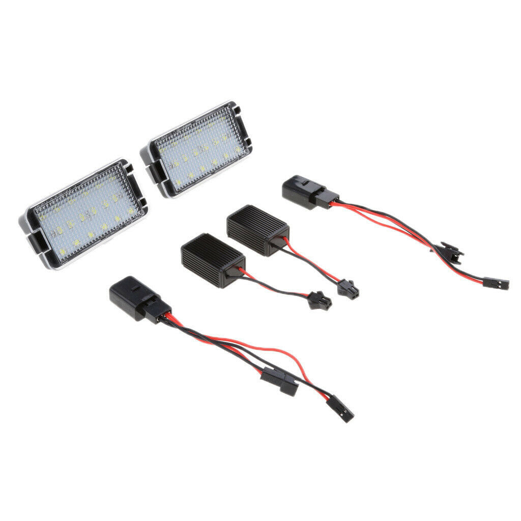2x White 18LED License Number Plate Light for SEAT Ibiza Cordoba Leon Toledo