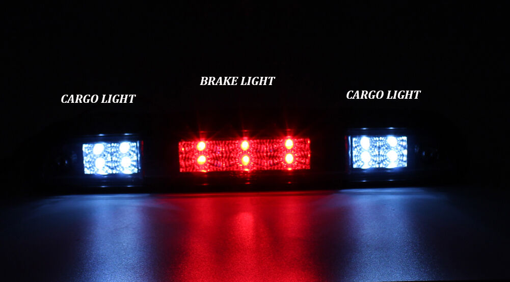 Smoke Lens Rear LED Third Brake Light for Ford F150 F250 F350 Bronco 92-96
