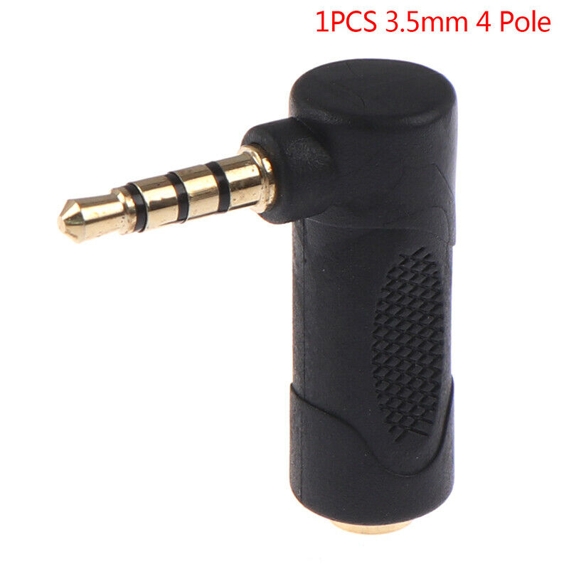 3.5MM Male To Female L Shape Adapter Audio Microphone Jack Stereo Plug Co.l8