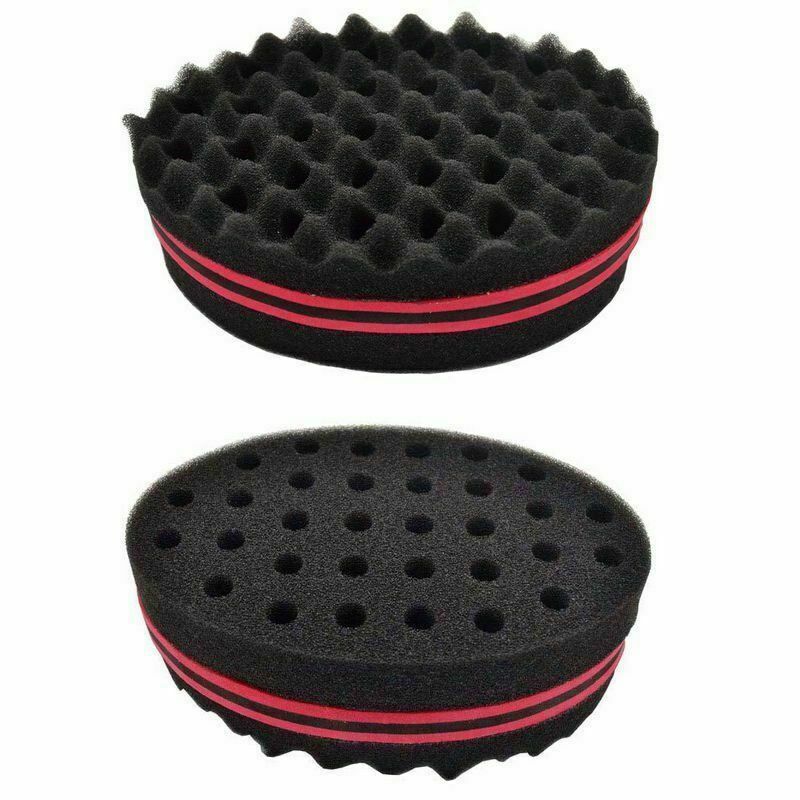 .Cool Wave Barber Hair Brushes Sponge For Dread Afro Locs Twist Curl Coil Tool