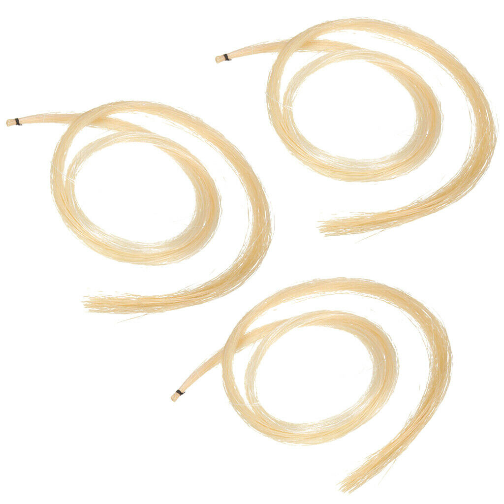 High Quality White Mongolian Horse Tail Violin Viola Cello Bow 30