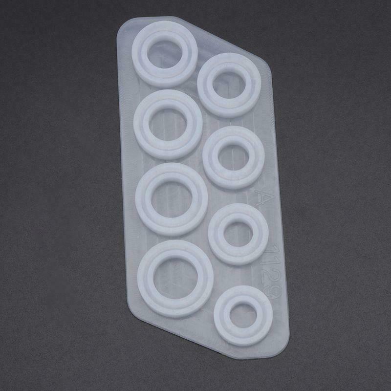 Flat Rings Mold DIY Making Ring Jewelry Silicone Mold Crystal Epoxy Mould