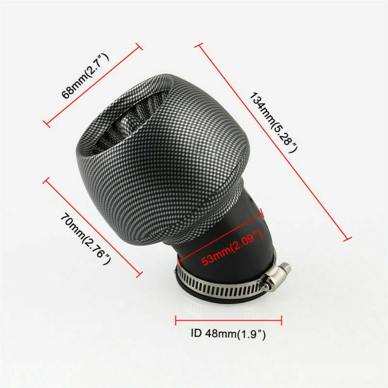 Motorcycle ATV 28mm/35mm/45mm/48mm Diameter Air Cleaner Intake Filter Mushroom