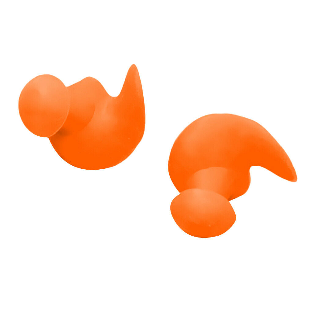 Swimming Plug Snorkeling Diving Dive Earplug Shower Sleeping Noise Orange