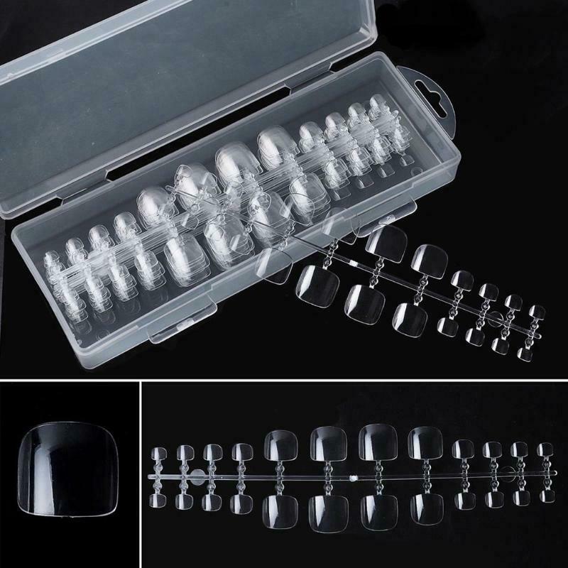 Full Cover Toe Art Nails for Women Sizes for Nail Salon and Foot Decoration