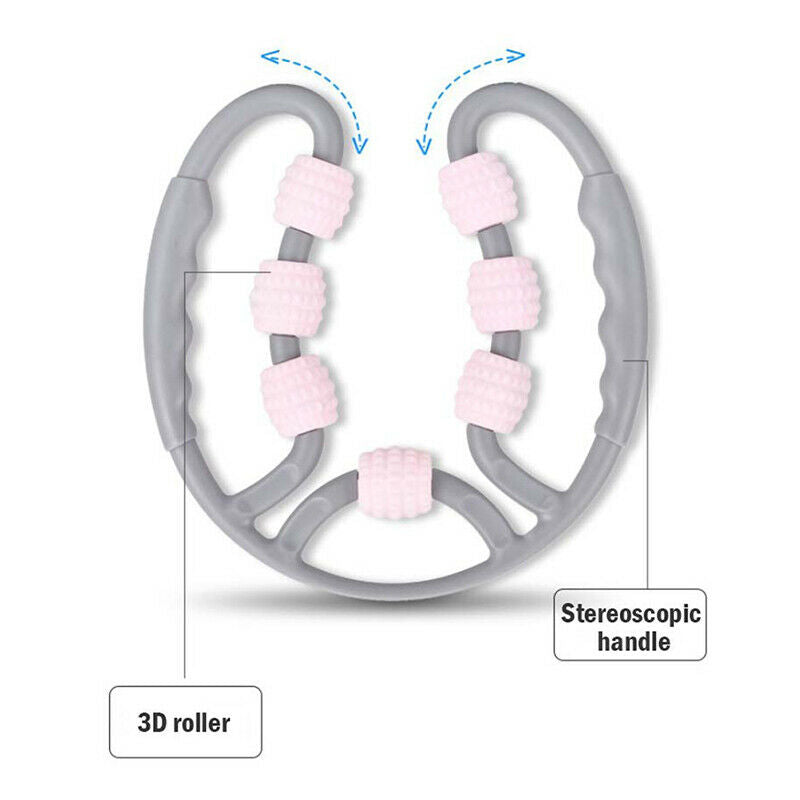 7 Wheel Floating Massage Roller Arm Leg Neck Muscle Roller Tissue Fitness Rol JY