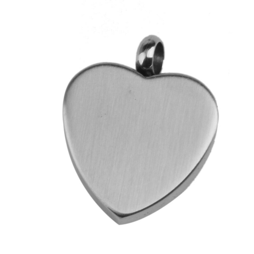 Stainless Steel Dog Pet Paw Heart Cremation Urn Keepsake Memorial Pendants #1