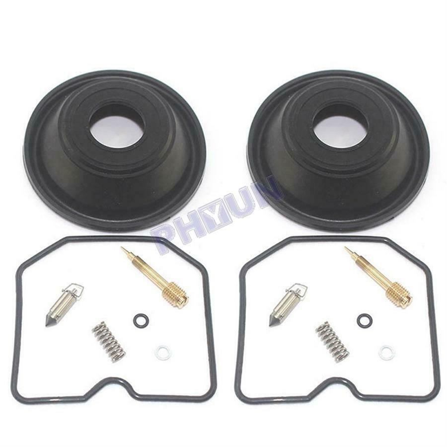 2x Carburetor Repair Kits w/ Vacuum Membranes For Kawasaki ZZR/EX/GPX 250 EX250H