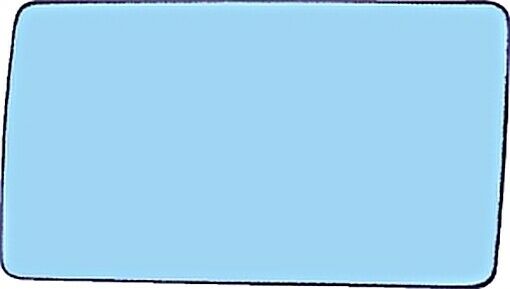 Wing Side Mirror Glass Flat Blue-tinted LEFT for MERCEDES 190 W201 1989-1995