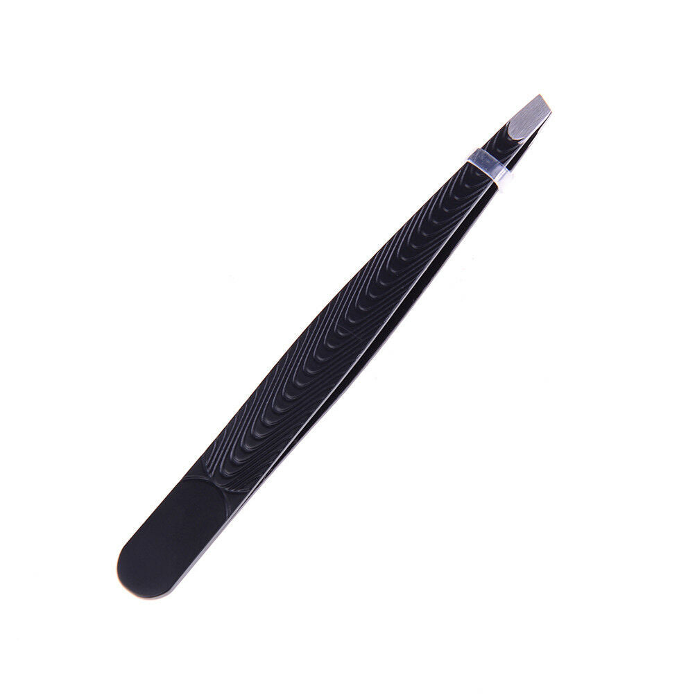 Professional eyebrow tweezers hair beauty slanted stainless steel tweezer.l8