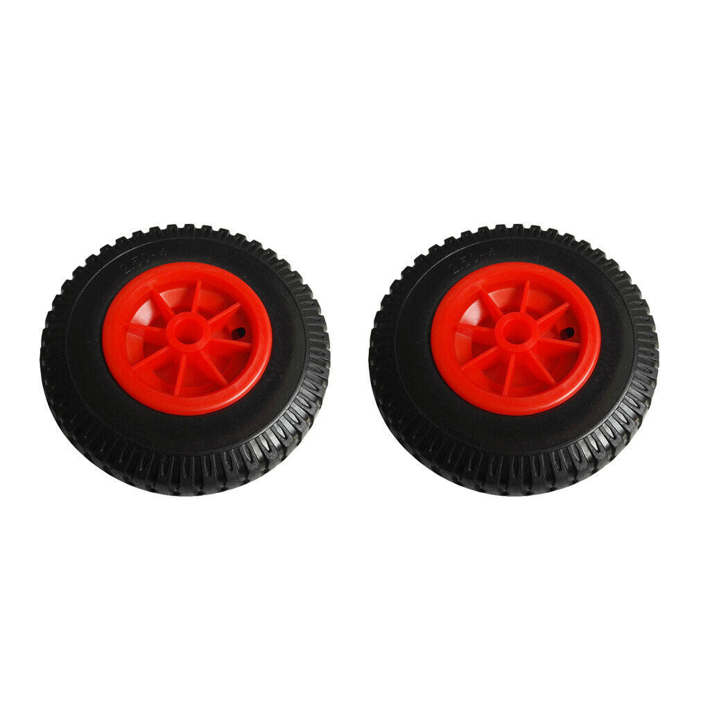 2 pieces 20.32 cm / 8 "replacement puncture-proof rubber tires on wheel for