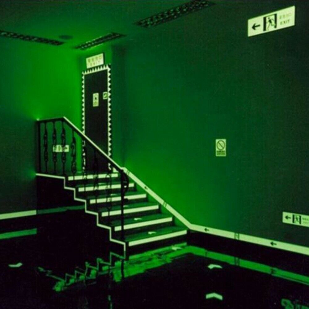1M Glow In The Dark Tape Stickers Luminous Night Safety Warning Floor Stairs DIY