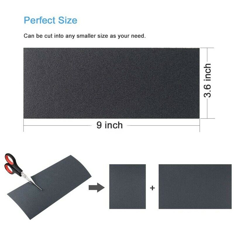 48Pcs 9inchX3.6inch Wet Dry Sandpaper 320 to 10000 Assorted Grits for Wood FV1C1
