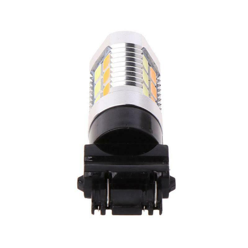 1PC 3157 50W 5630 Dual Color Switchback Yellow White LED Turn Signal Light Bulbs