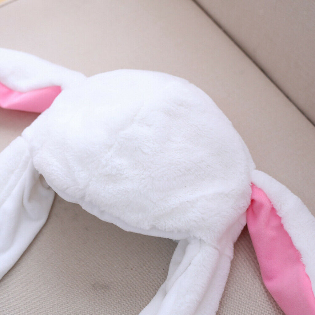 Women Girls Warm Rabbit Ear in Motion Jumping Hat in Hat