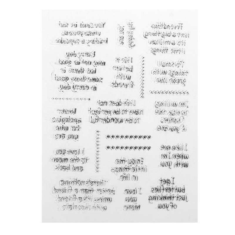 Nice DIY Silicone Clear Stamp Cling Seal Scrapbook Embossing Album Decor Craft