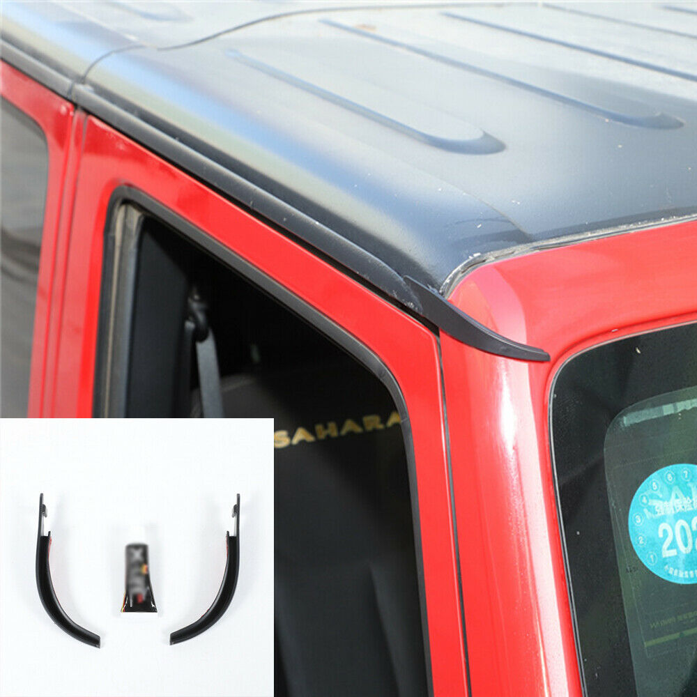 Car Front Roof Drain Slot Rain Water Extend Cover For Jeep Wrangler JK 2007-2017