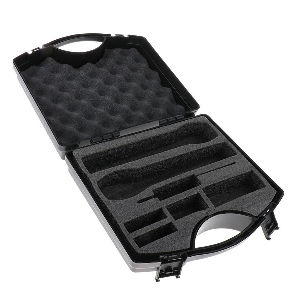 Wireless Microphone Carrying Case Box Fit 2 Micophone Black for MIC Accs