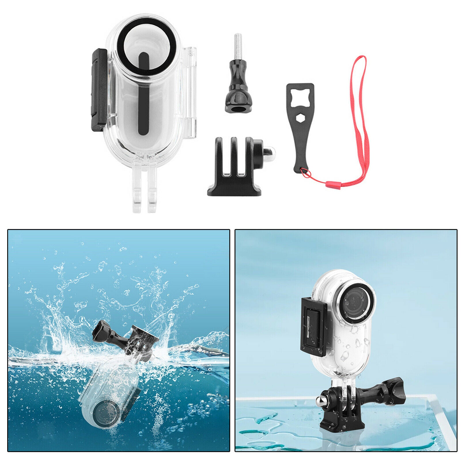 Dive Case for Insta360 GO2 Action Camera Underwater Diving Shell Accessories