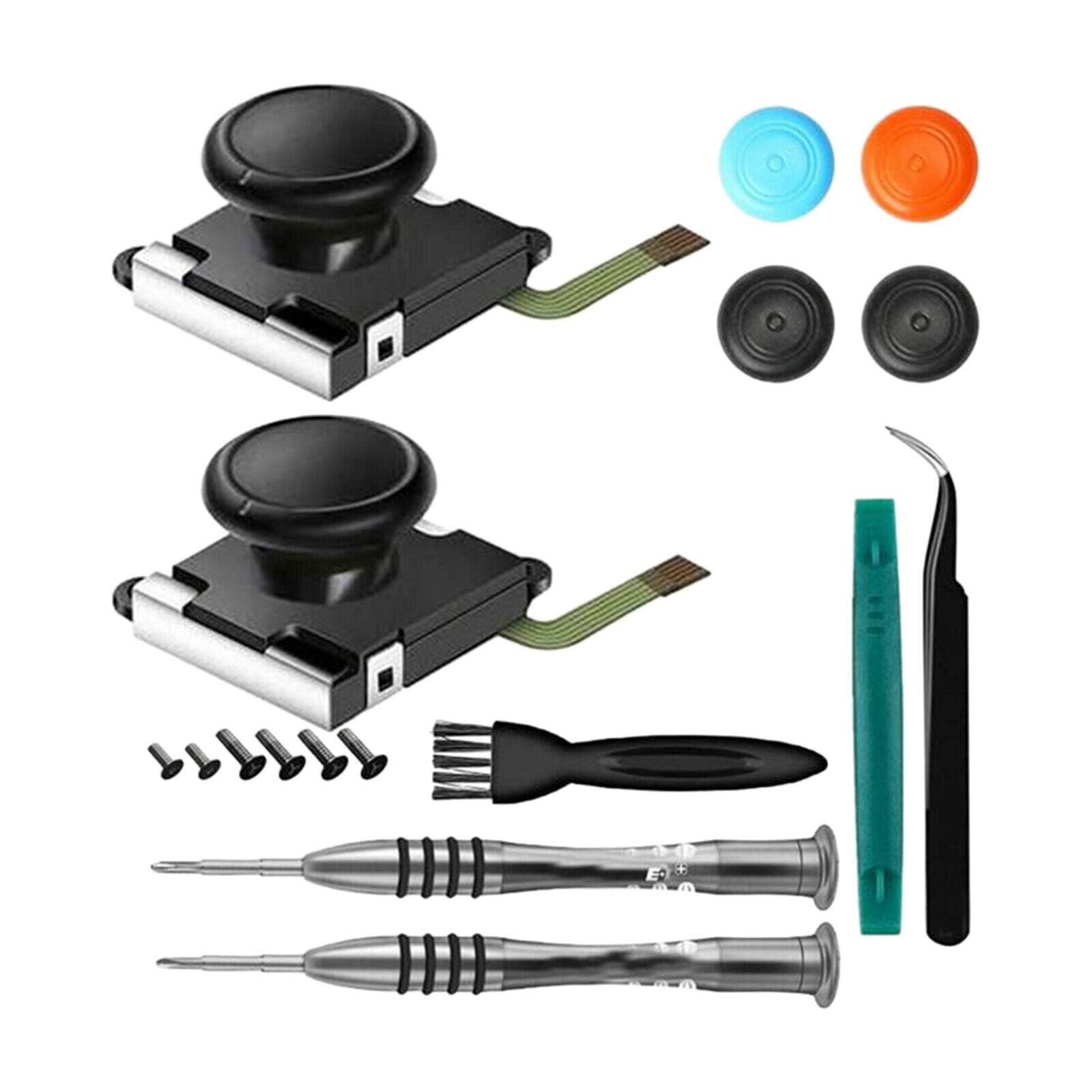 17Pcs Joystick Replacement Thumbstick Repair Set for  Switch Joy-Con