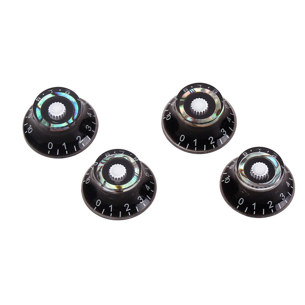 4Pcs Guitar Speed Control Knobs for 6mm (0.24 inch) Dia. Shaft Pots -  Volume