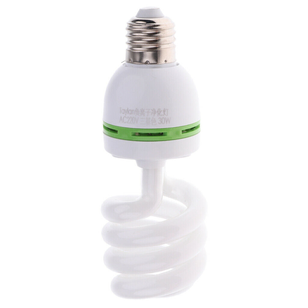 2pc Full Negative Ion Light Bulb Ionizer Air Purifier Energy Saving 30/36W