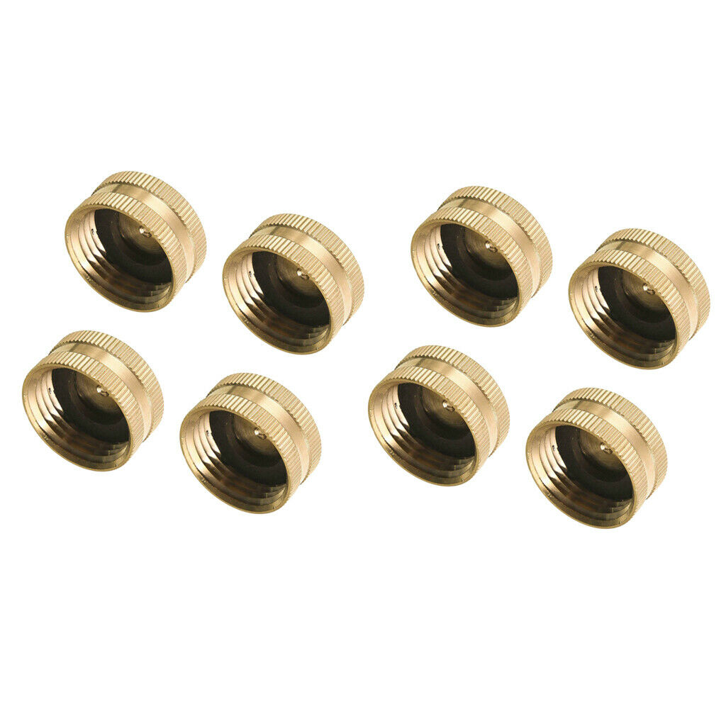 8-Packs Brass Female Garden Hose End   with Washers