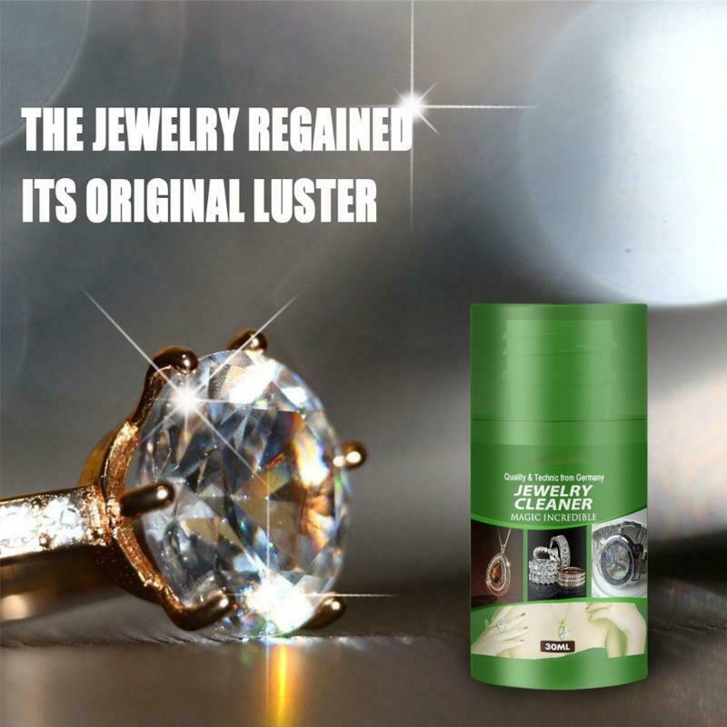 30 ml Jewelry Cleaner Ring Care Washing Liquid Diamond Rust Detergent Remover