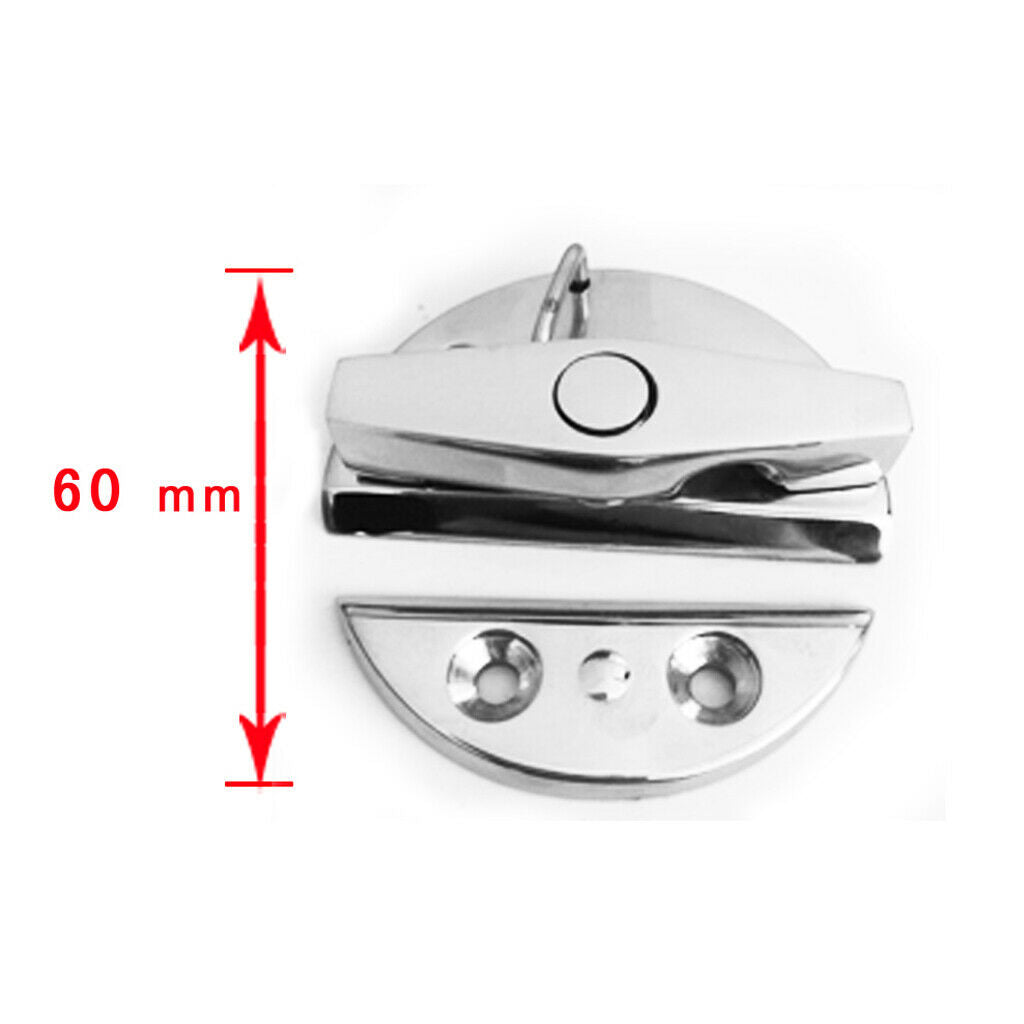4pcs Stainless Steel Twist Lock Round Marine Boat Door Catch Latch 2.17