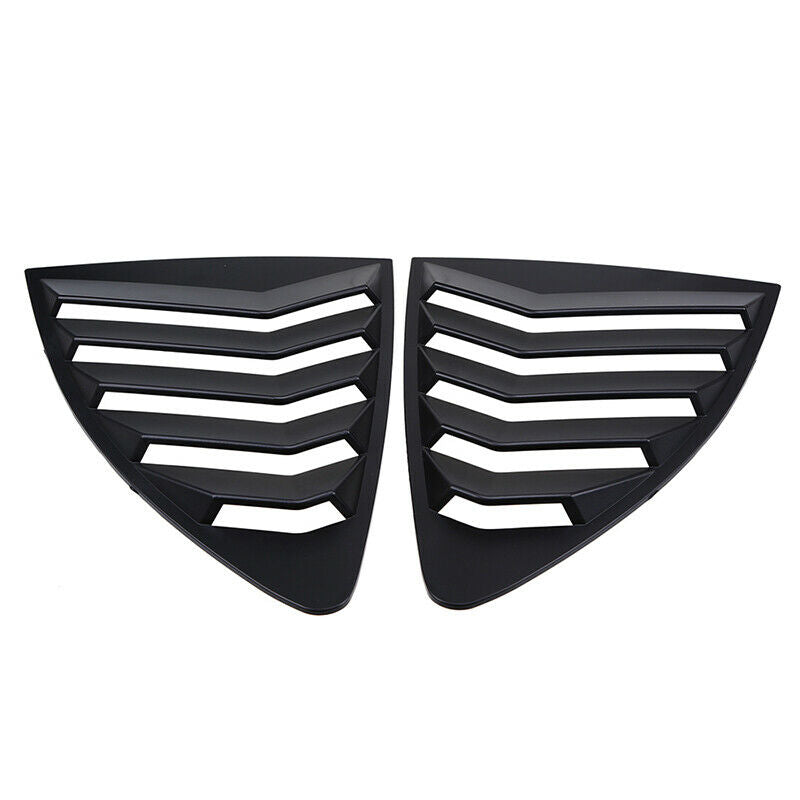 For Subaru BRZ 2012-2020 2Pcs Matte Black Side Vent Rear Window Quarter Louver