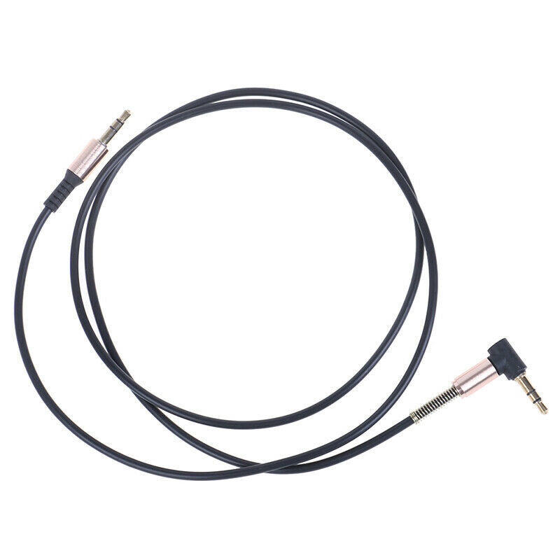 3.5mm Male to male aux cable cord L right angle car audio headphone jack 1M