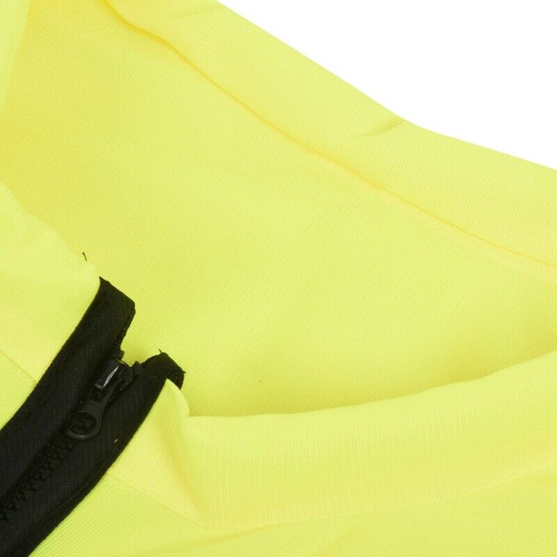 7 Pockets Class 2 High Visibility Zipper Front Safet Yellow Vest With ReflectiT1