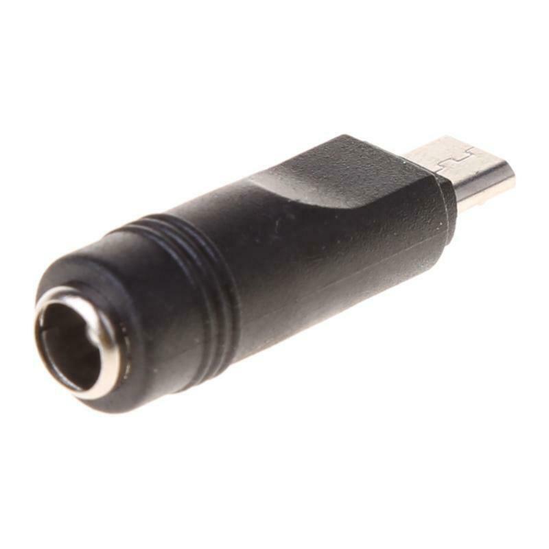 5 Pcs 5.5x2.1mm Female Jack to Micro USB Male Plug DC Power Connector Adapter