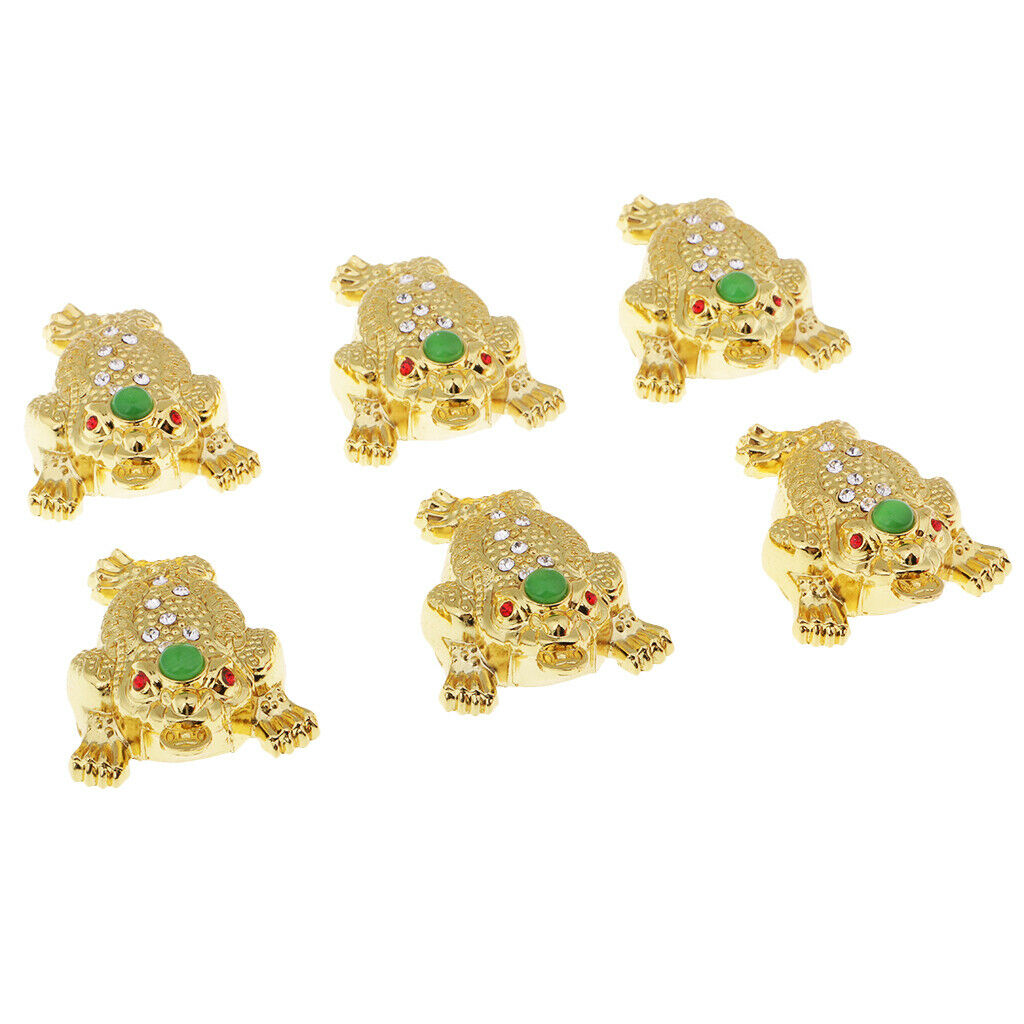 6pcs Chinese Retro Culture Decoration Alloy Brave Troops Fortune Mascot Predants