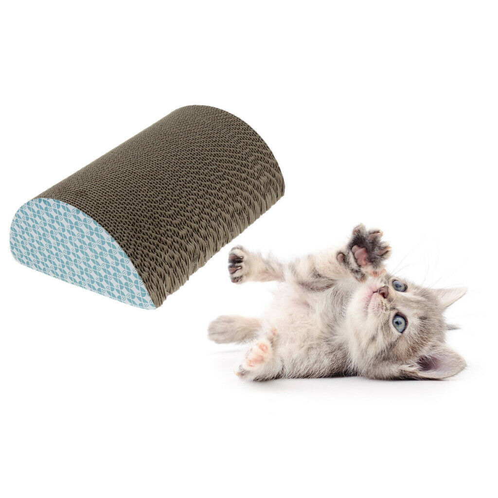 Paw Care Cardboard Cat Scratch Scratcher for Scratching and Resting with Catnip