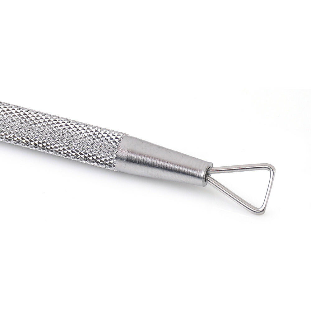 Useful Stainless Steel UV Gel Polish Remover Triangle Rod Pusher Nail Art Tools