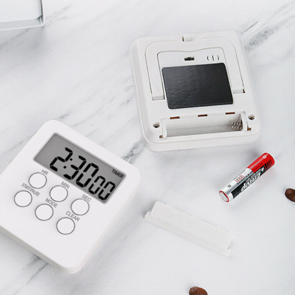 Magnetic Digital Kitchen Timer Loudly Alarm  Display Multi-Function Clock Timer