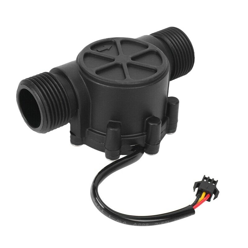 1Pcs Water Flow Sensor DN25 DC3.5-24V 1 Inch 2-100L/Min Hall Flowmeter Heat PuO4