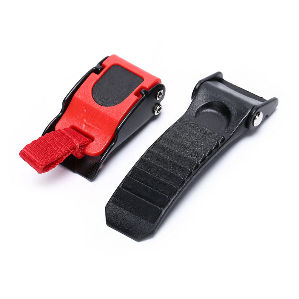 1X Quick Release Helmet Strap Buckle Pull Buckles Black & Red  JP NTA NdJ.l8