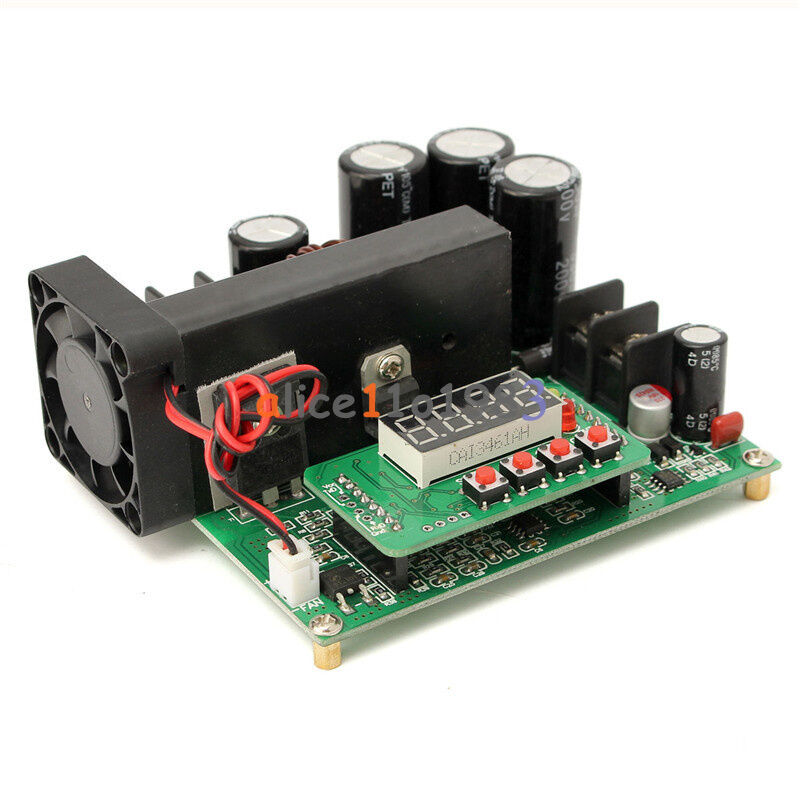 DC-DC BST900W CNC Boost Converter 8-60V Step-up 10-120V Solar Charging CVCC New
