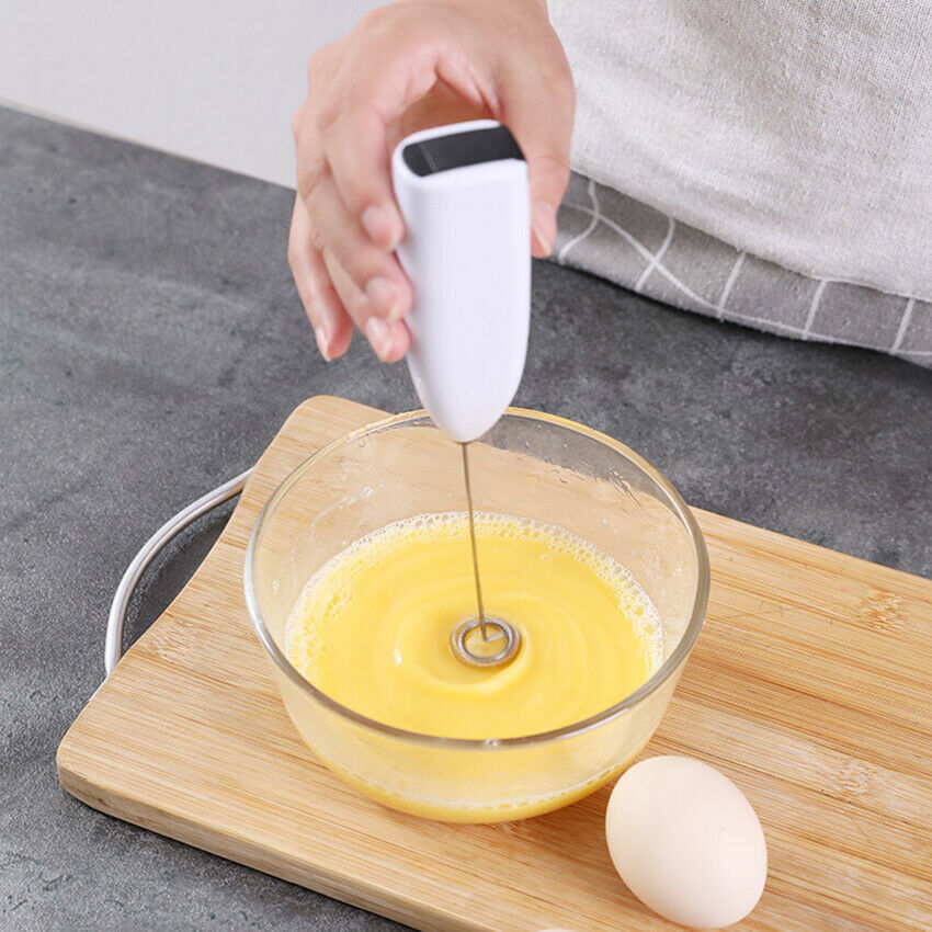 Mini Electric Coffee Blender Handheld Eggbeater Stainless Steel Milk Milker
