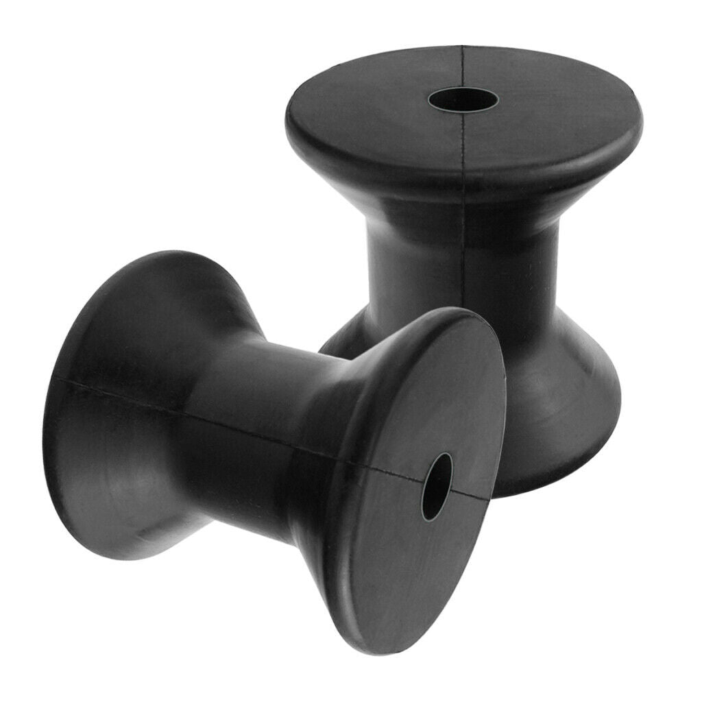 2 Pcs Bow Roller Assembly Black- Replacement Accessories for Boat Yacht Trailer