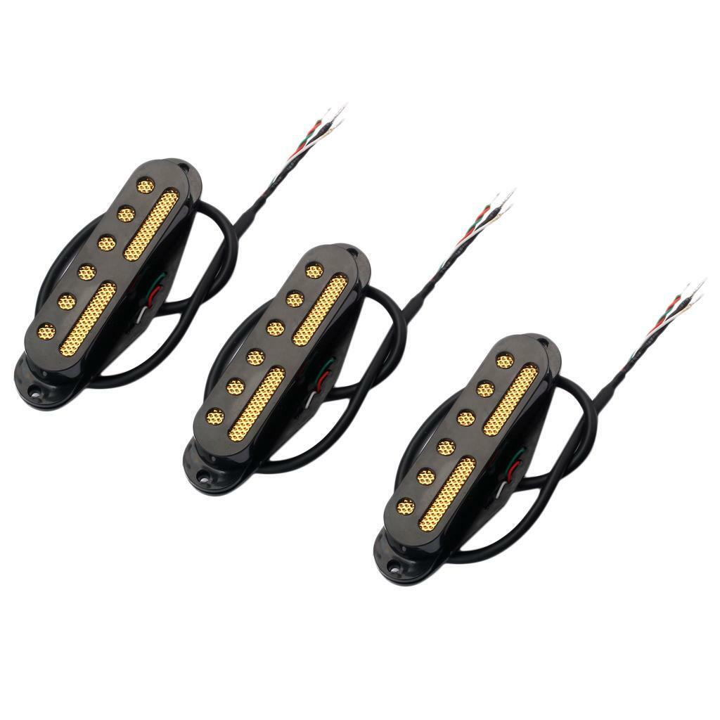 3x Hand Wound Single Coil Pickups Set for ST SQ Electric Guitar Replacements