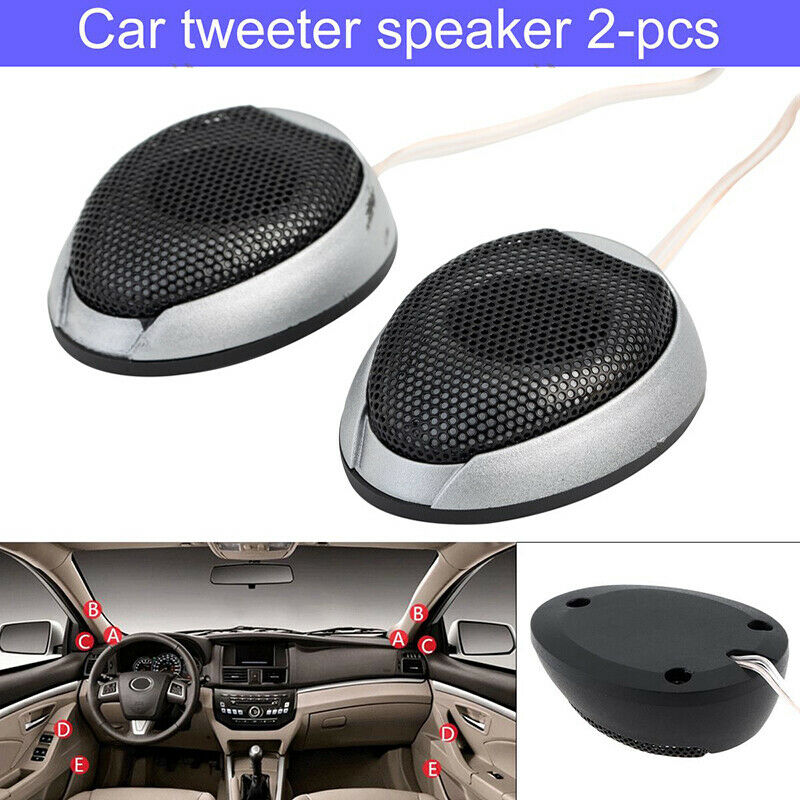 2X Car Audio Systems 1000W Super Power Loud Dome Tweeter 4Î© Speaker Subwoofers