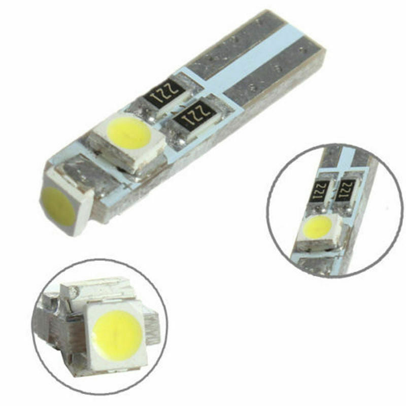 20 x White T5 3SMD 1210 Dashboard Gauge LED Instrument Panel Bulb Light