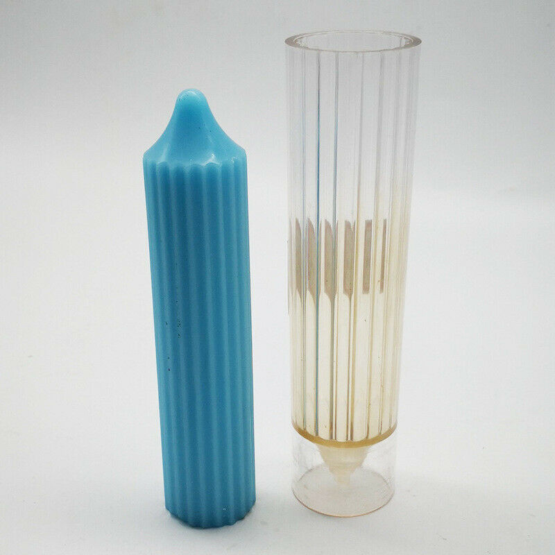 Spire Cylinder Shaped Plastic Clear Candle Shapes Candles make 125mm