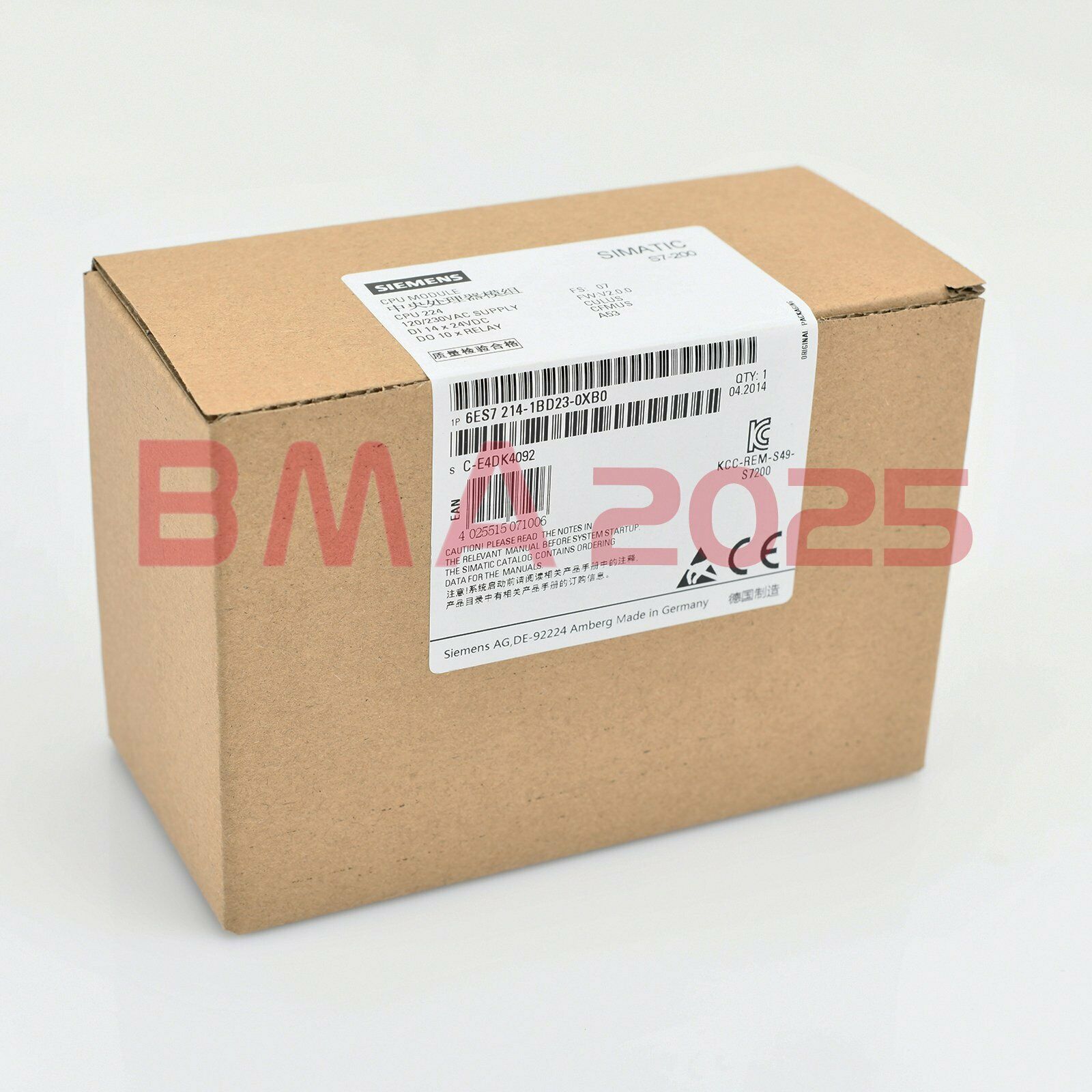 1PC New 6ES7 214-1BD23-0XB0 One year warranty DHL Free Ship SM9T